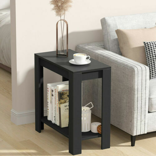 Modern black coffee table - black,