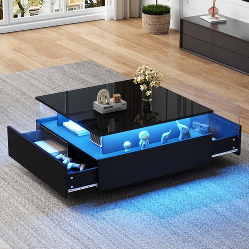 Coffee table with - coffee, square