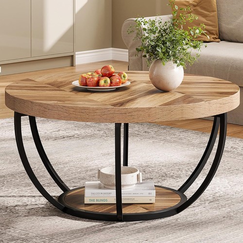 Round coffee table tier - coffee, table,