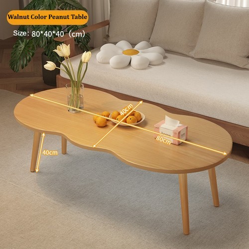 Natural wooden coffee table - coffee,