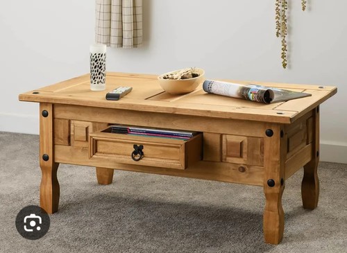 Solid wood coffee table with - solid,