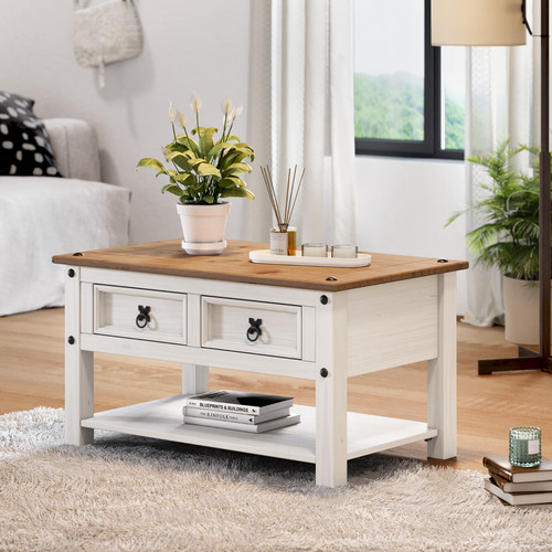 Corona coffee table - white, 2