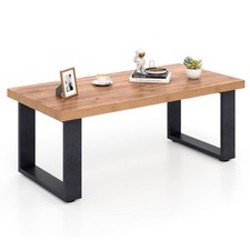 COSTWAY Rustic Coffee Table