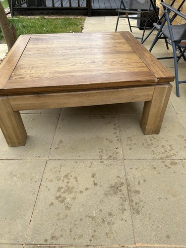 Solid oak large tea - oak, tea/coffee
